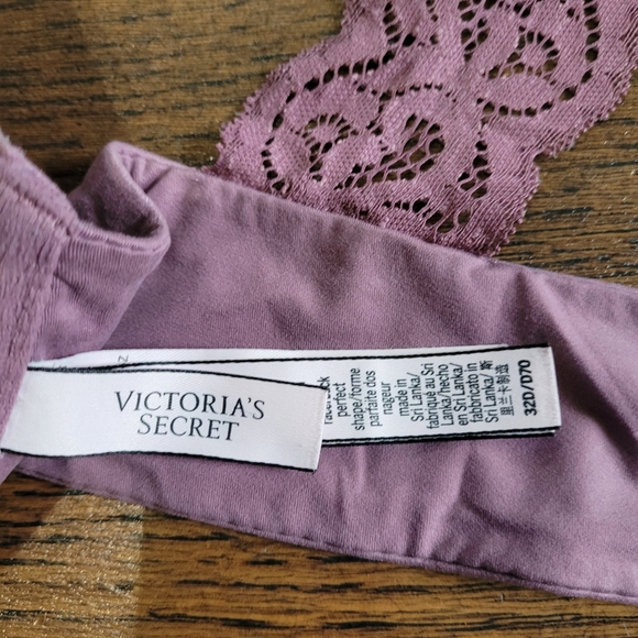 Victoria's Secret Lavender Body by Victoria Racerback Perfect Shape Bra Size 32D - Picture 7 of 9